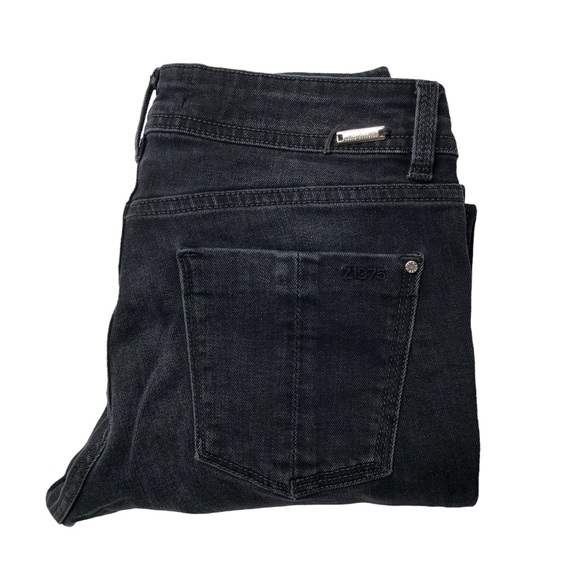 Zara Basic Z1975 Faded Black Low Rise Stretch Skinny Jeans